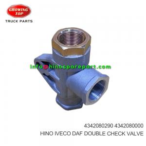 HINO IVECO DAF  DOUBLE CHECK VALVE  4342080290 HINO IVECO DAF  DOUBLE CHECK VALVE  4342080290