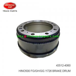 HINO500 FG/GH/GG 1726 BRAKE DRUM 43512-4060 HINO500 FG/GH/GG 1726 BRAKE DRUM 43512-4060