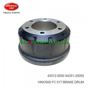 HINO500 FC 1017 BRAKE DRUM 43512-5050 HINO500 FC 1017 BRAKE DRUM 43512-5050