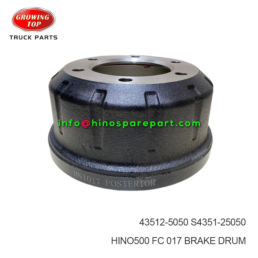 HINO500 FC 1017 BRAKE DRUM 43512-5050