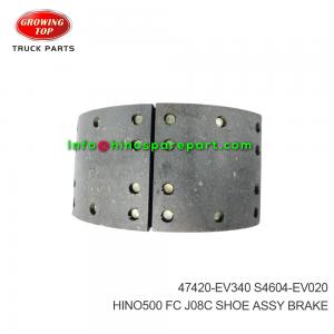 HINO500 FC J08C  SHOE ASSY, BRAKE  47420-EV340