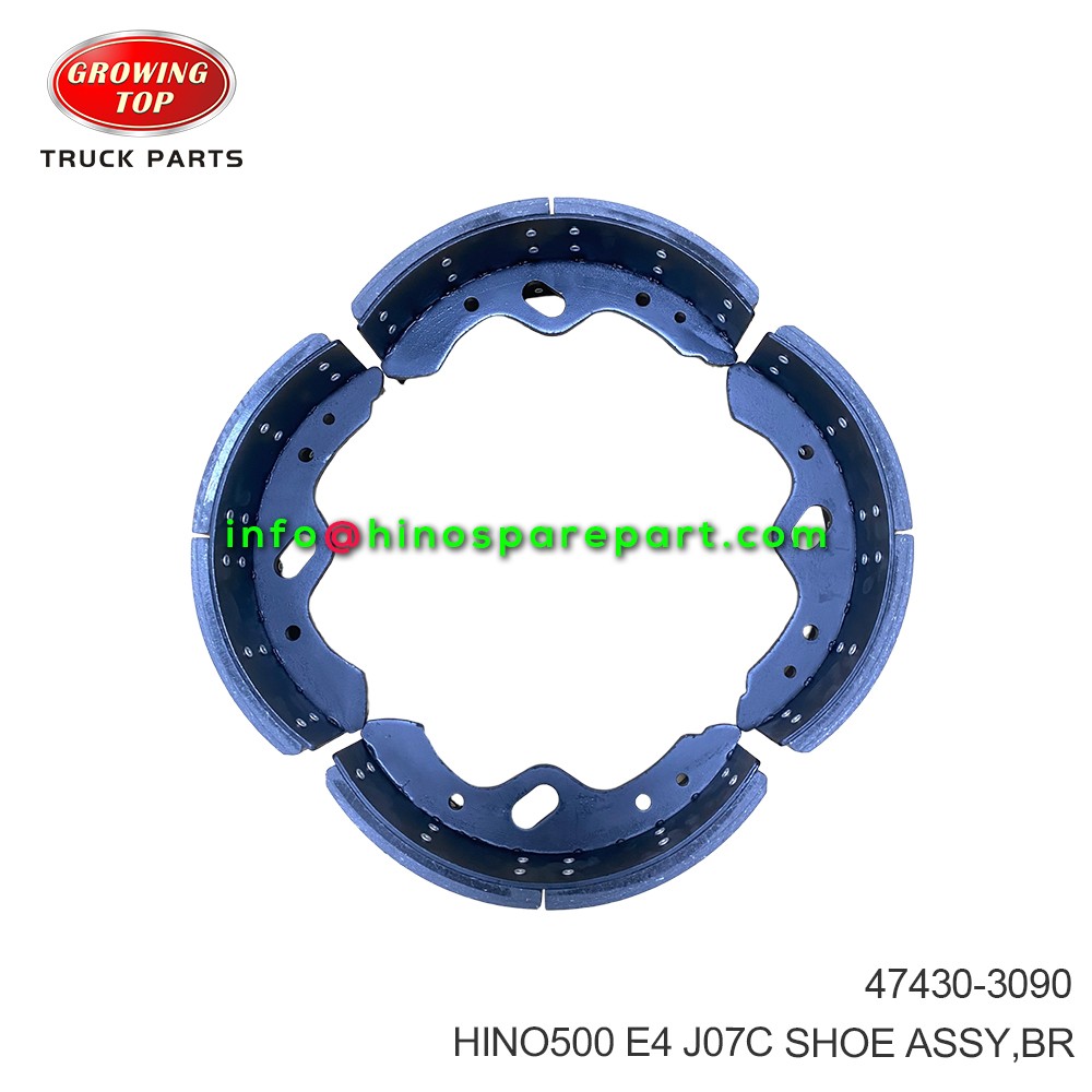 HINO500 E4 J07C  SHOE ASSY BR 47430-3090