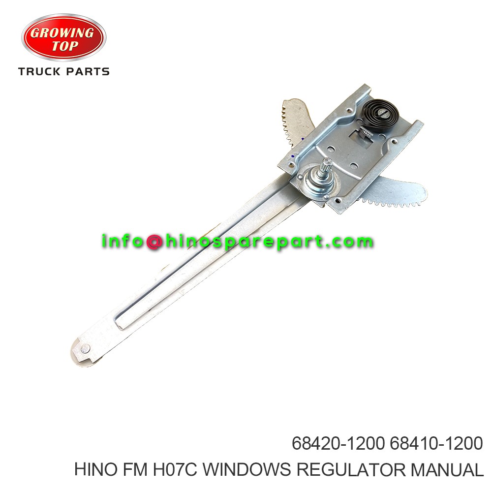 HINO FM FD# F18 H07C WINDOWS REGULATOR MANUAL 68420-1200