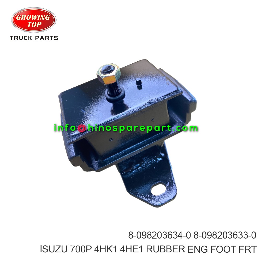 ISUZU 700P 4HK1 4HE1 RUBBER ENG FOOT FRT 8-098203634-0