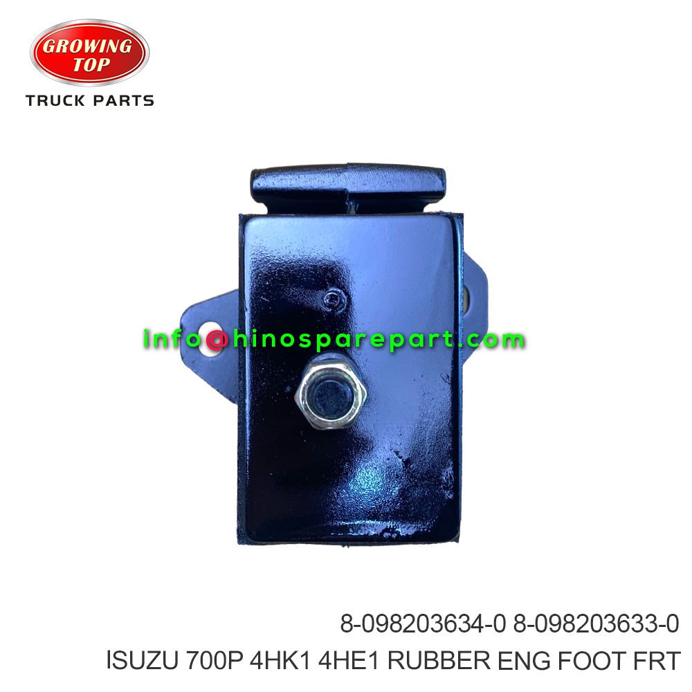 ISUZU 700P 4HK1 4HE1 RUBBER ENG FOOT FRT 8-098203634-0