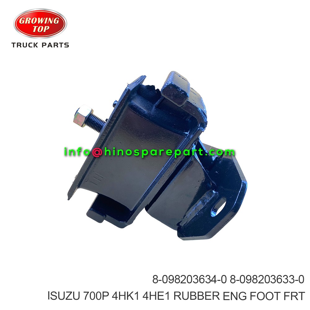 ISUZU 700P 4HK1 4HE1 RUBBER ENG FOOT FRT 8-098203634-0