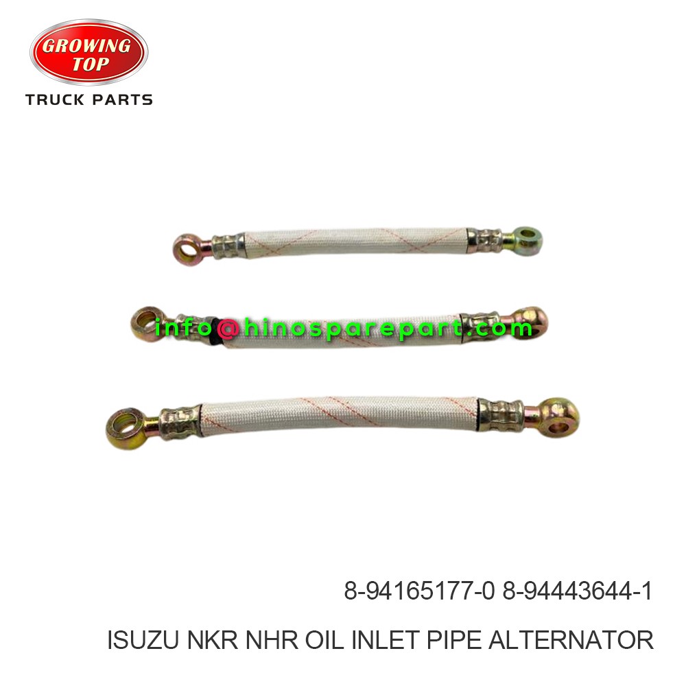 ISUZU NKR NHR OIL INLET PIPE ALTERNATOR 8-94165177-0