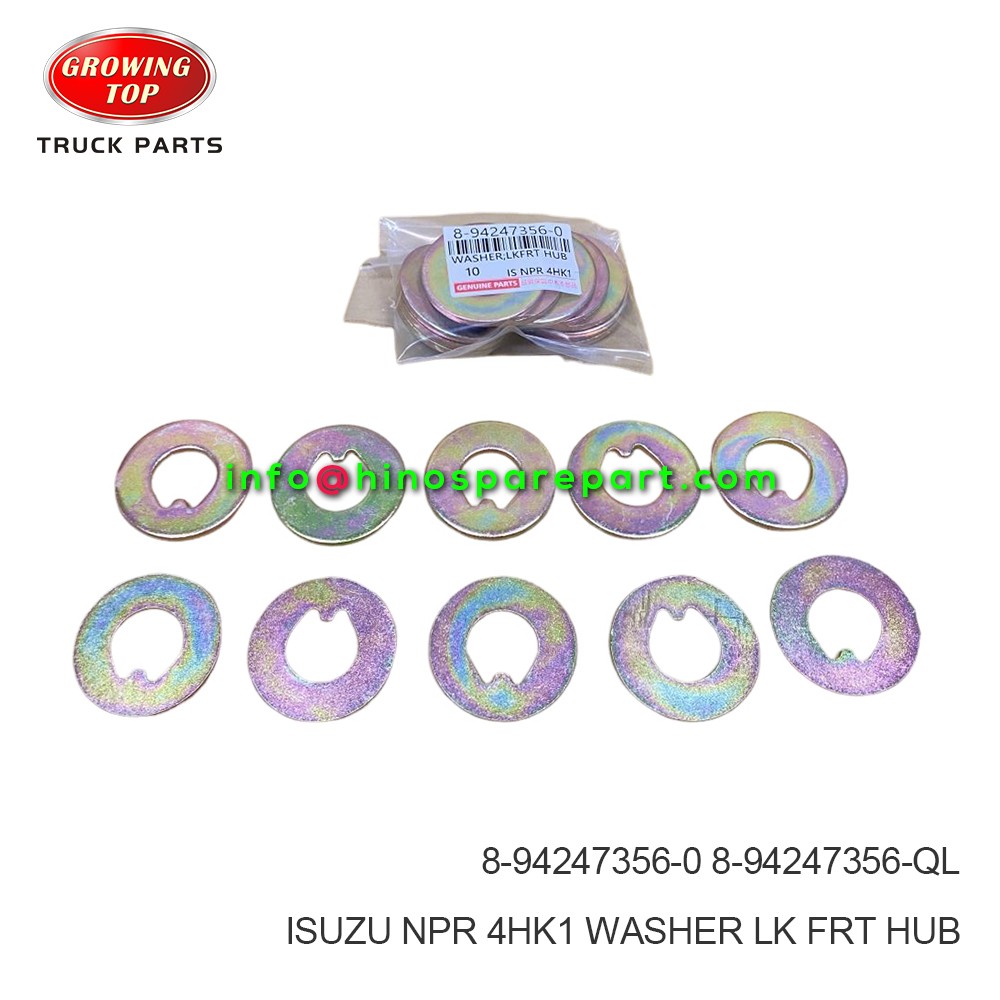 ISUZU NPR 4HK1 WASHER;LK FRT HUB 8-94247356-0