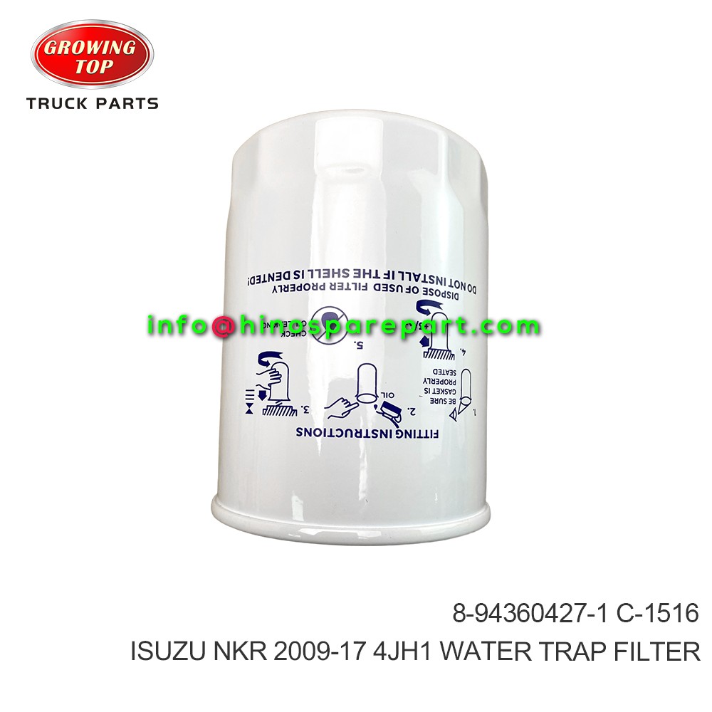 ISUZU NKR 2009-17 4JH1  WATER TRAP FILTER 8-94360427-1