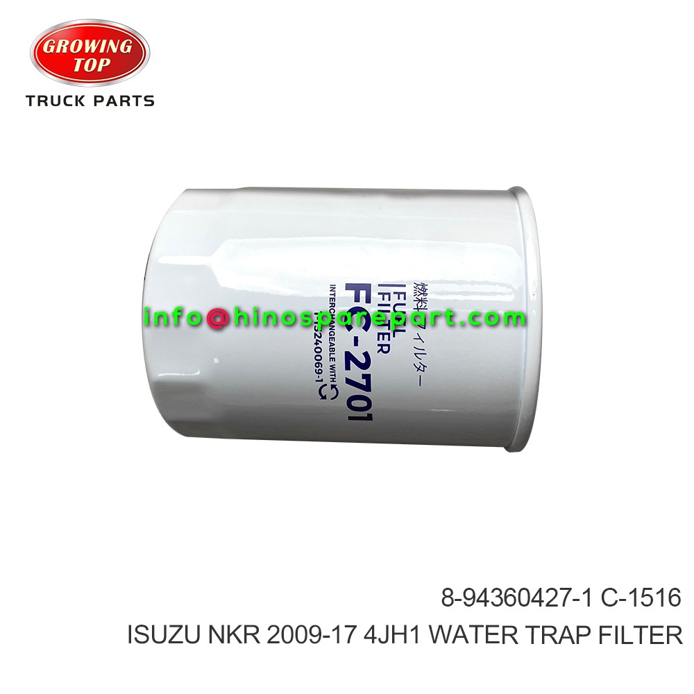 ISUZU NKR 2009-17 4JH1  WATER TRAP FILTER 8-94360427-1