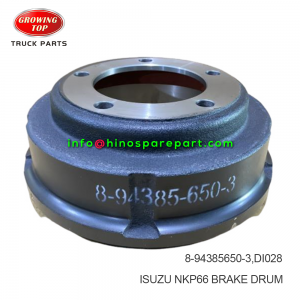 ISUZU NKP66 BRAKE DRUM 8-94385650-3 ISUZU NKP66 BRAKE DRUM 8-94385650-3