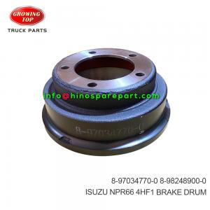 ISUZU NPR66 4HF1 BRAKE DRUM 8-97034770-0 ISUZU NPR66 4HF1 BRAKE DRUM 8-97034770-0