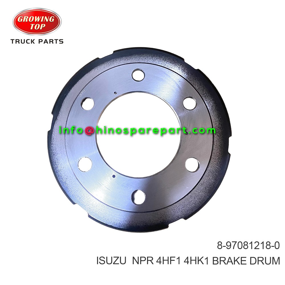 ISUZU  NPR 4HF1 4HK1 BRAKE DRUM 8-97081218-0