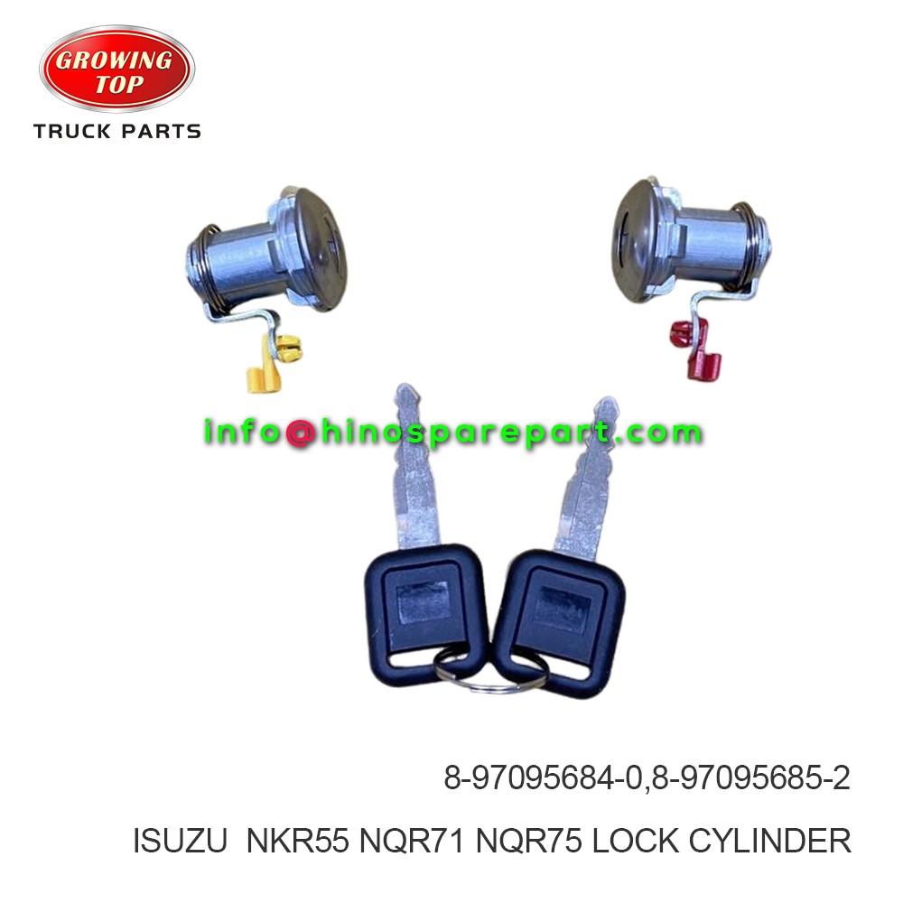 ISUZU NKR55 NQR71 NQR75 LOCK CYLINDER 8-97095684-0