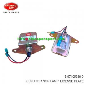  ISUZU NKR NQR LAMP LICENSE PLATE 8-97105380-0