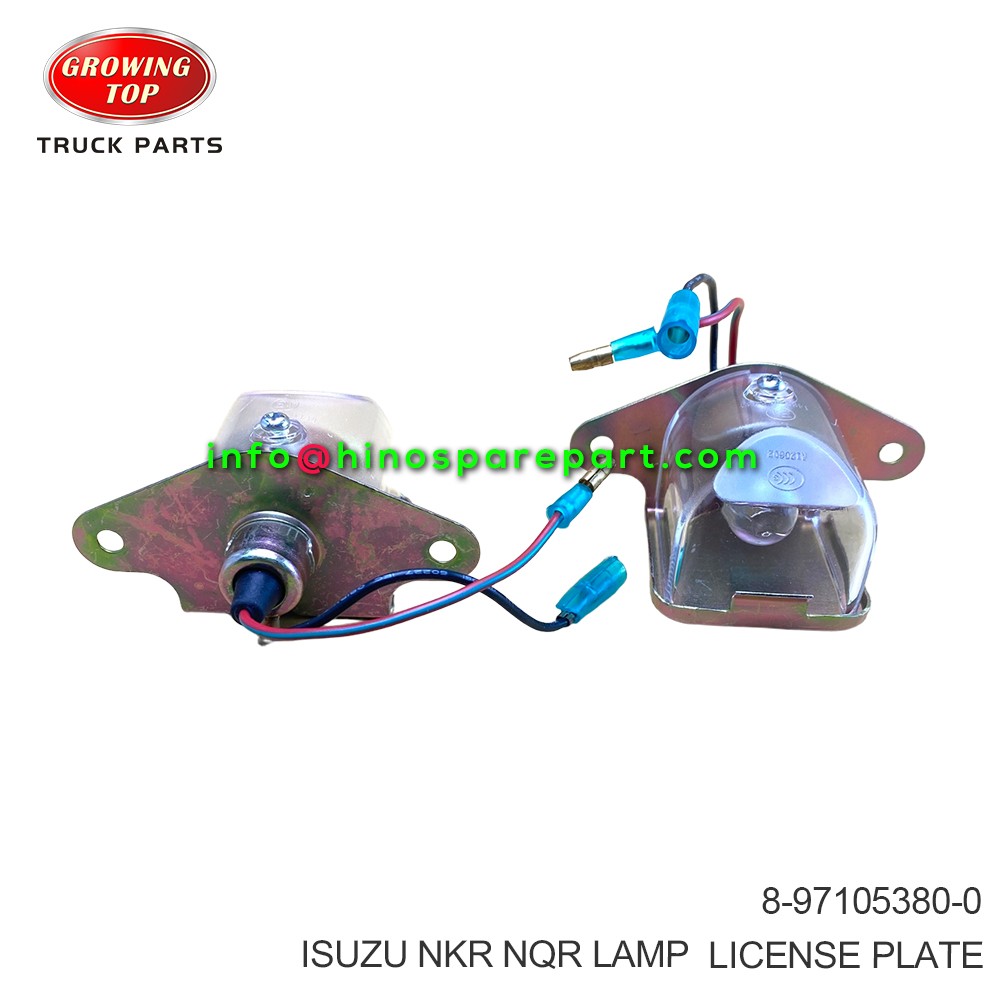  ISUZU NKR NQR LAMP LICENSE PLATE 8-97105380-0