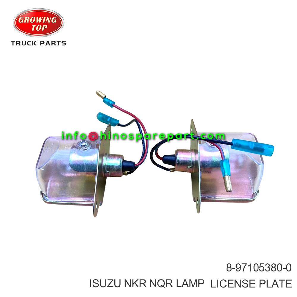  ISUZU NKR NQR LAMP LICENSE PLATE 8-97105380-0