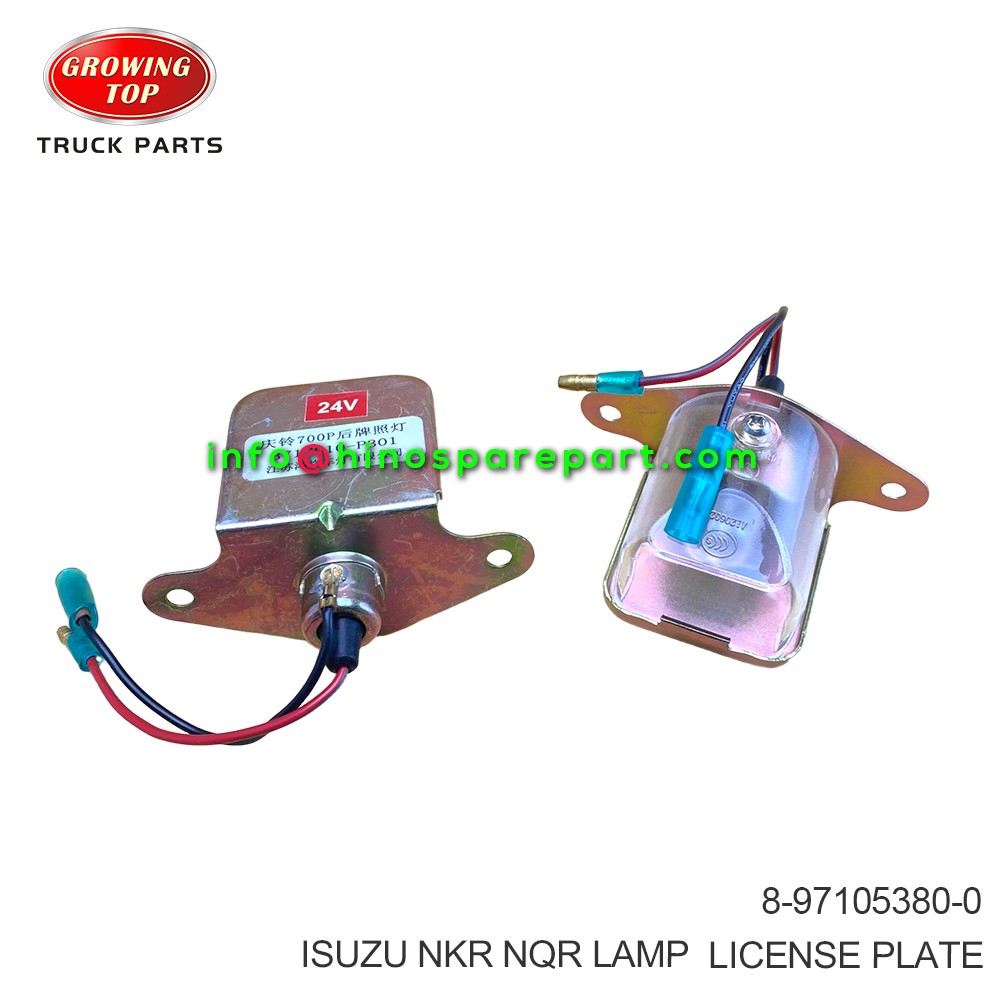  ISUZU NKR NQR LAMP LICENSE PLATE 8-97105380-0