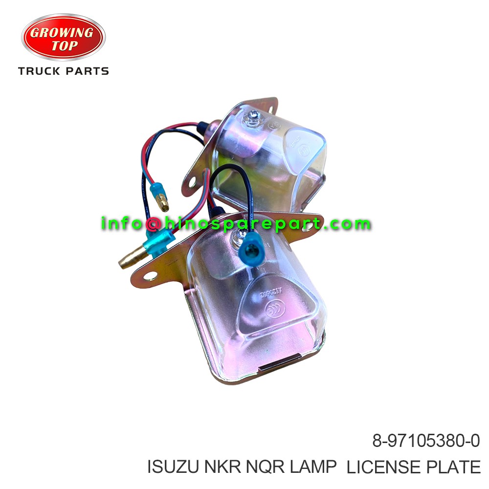  ISUZU NKR NQR LAMP LICENSE PLATE 8-97105380-0