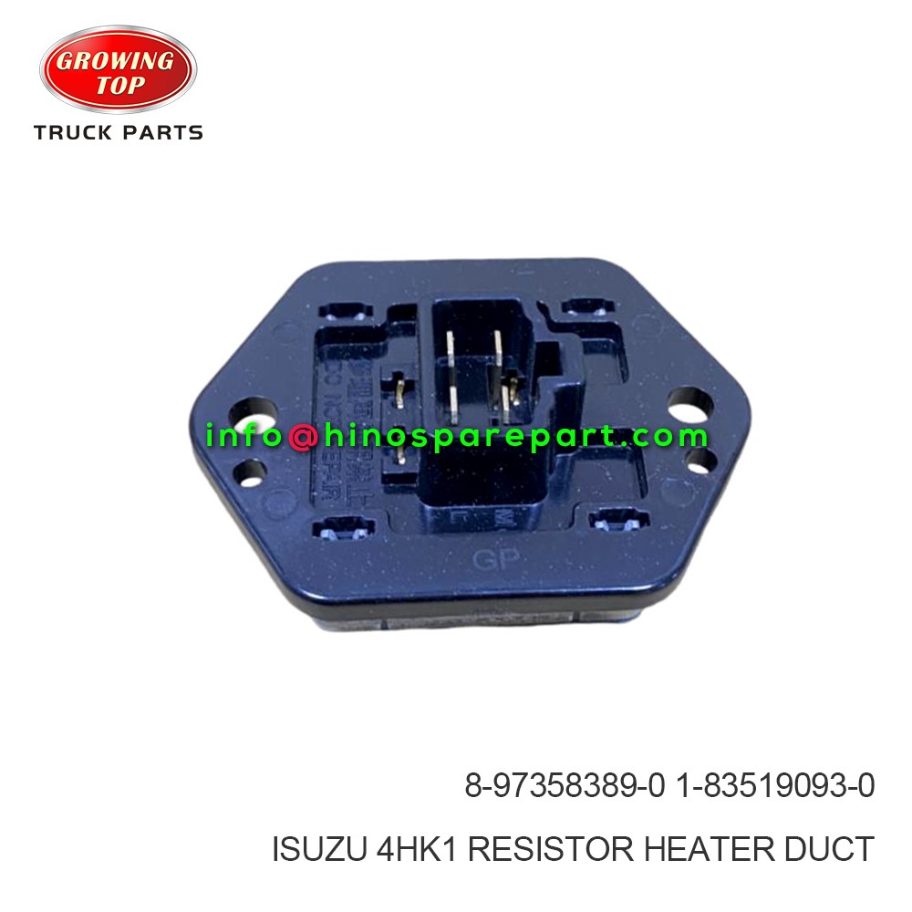 ISUZU 4HK1 RESISTOR,HEATER DUCT 8-97358389-0