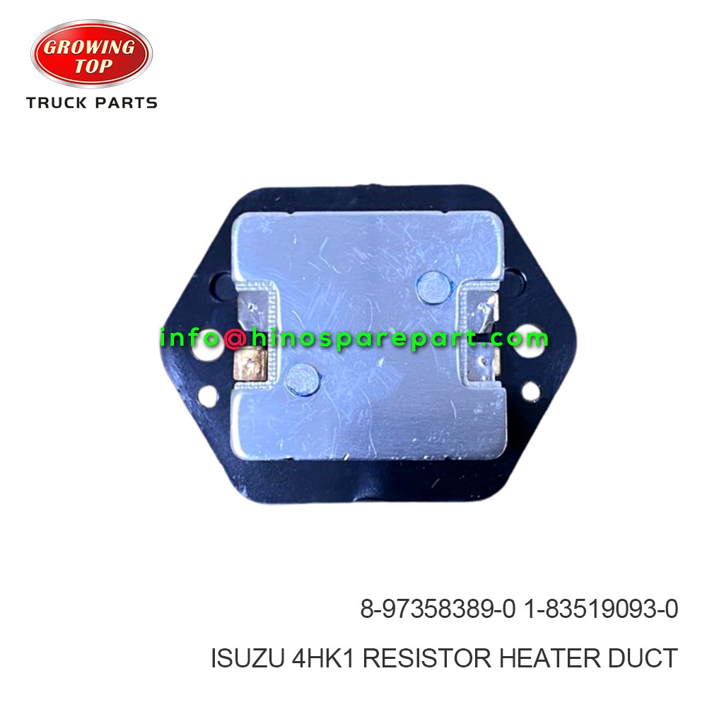 ISUZU 4HK1 RESISTOR,HEATER DUCT 8-97358389-0