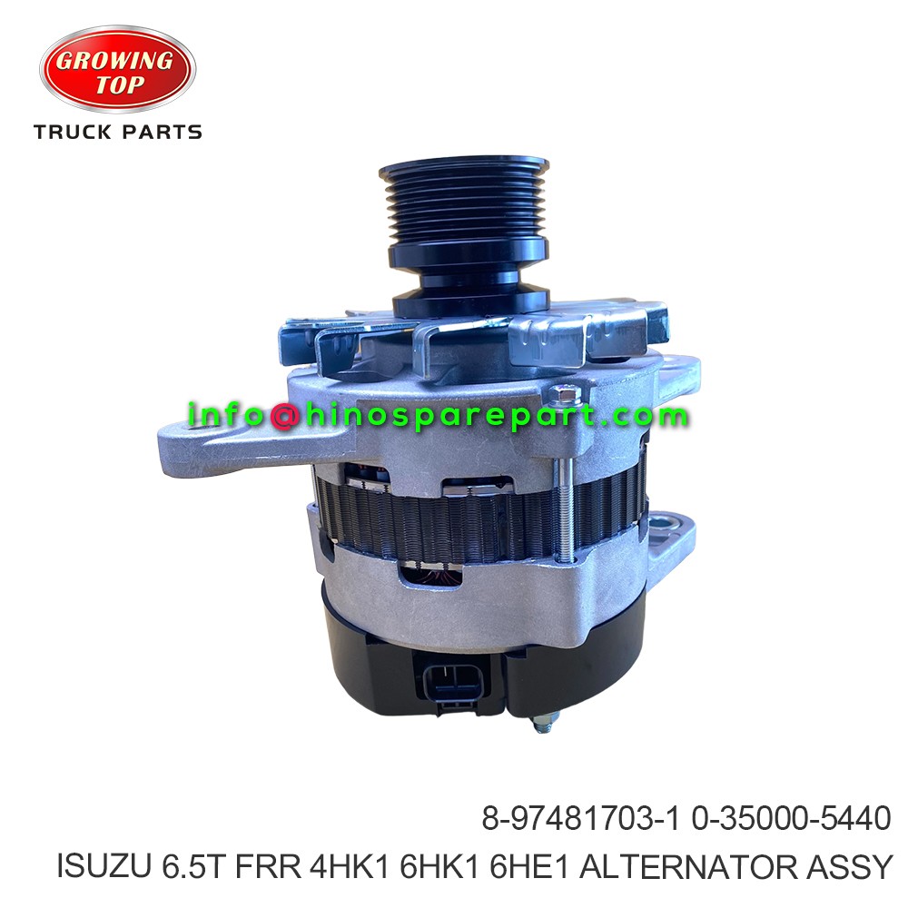 ISUZU 6.5T FRR 4HK1 6HK1 6HE1 ALTERNATOR ASSY 8-97481703-1