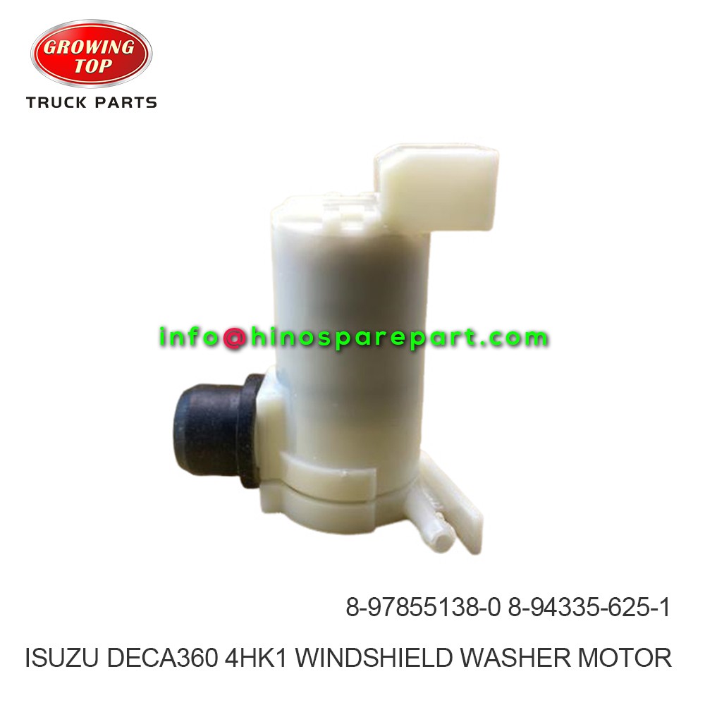 ISUZU DECA360 NPR 700P 4HK1 WINDSHIELD WASHER MOTOR 8-97855138-0