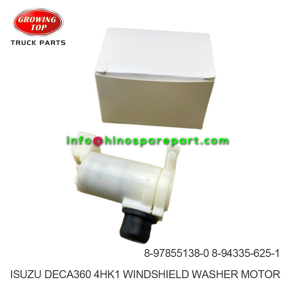 ISUZU DECA360 NPR 700P 4HK1 WINDSHIELD WASHER MOTOR 8-97855138-0 