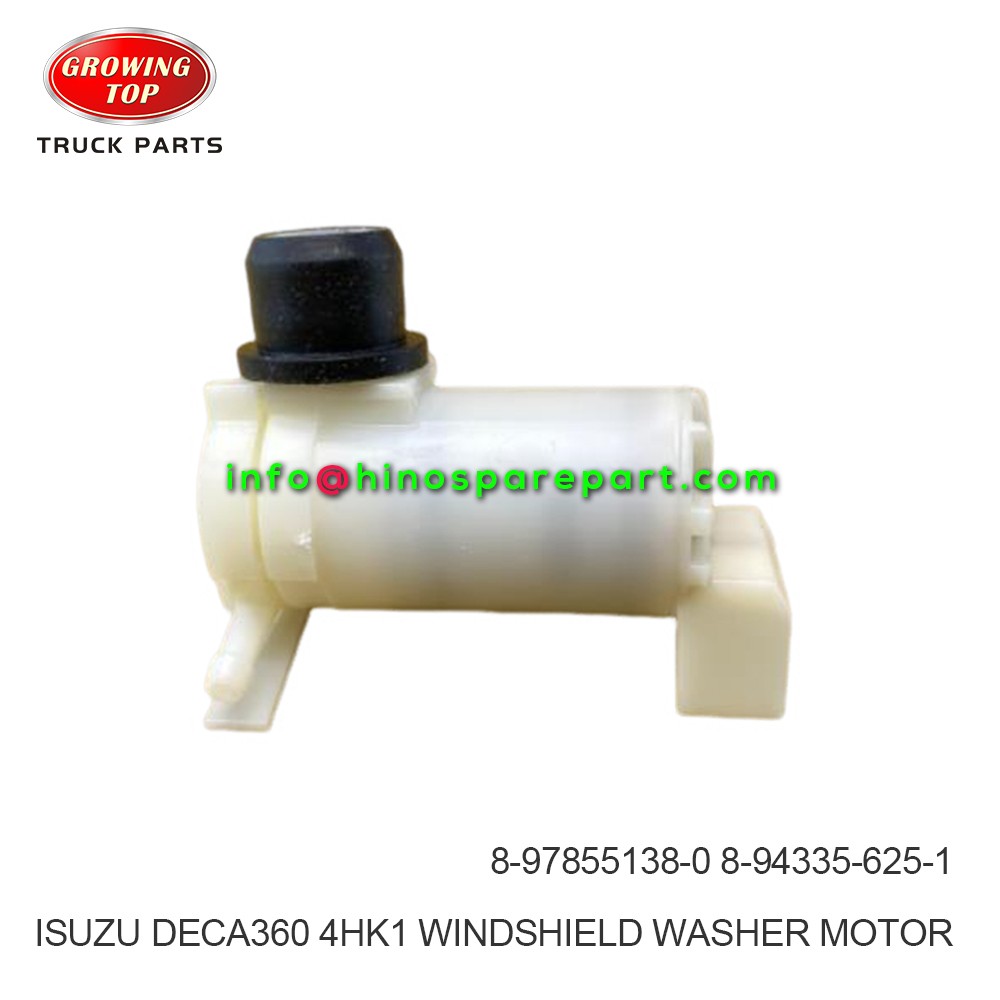 ISUZU DECA360 NPR 700P 4HK1 WINDSHIELD WASHER MOTOR 8-97855138-0 
