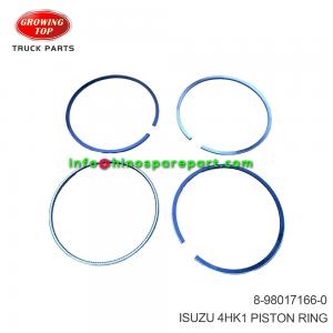 ISUZU 4HK1 PISTON RING 8-98017166-0