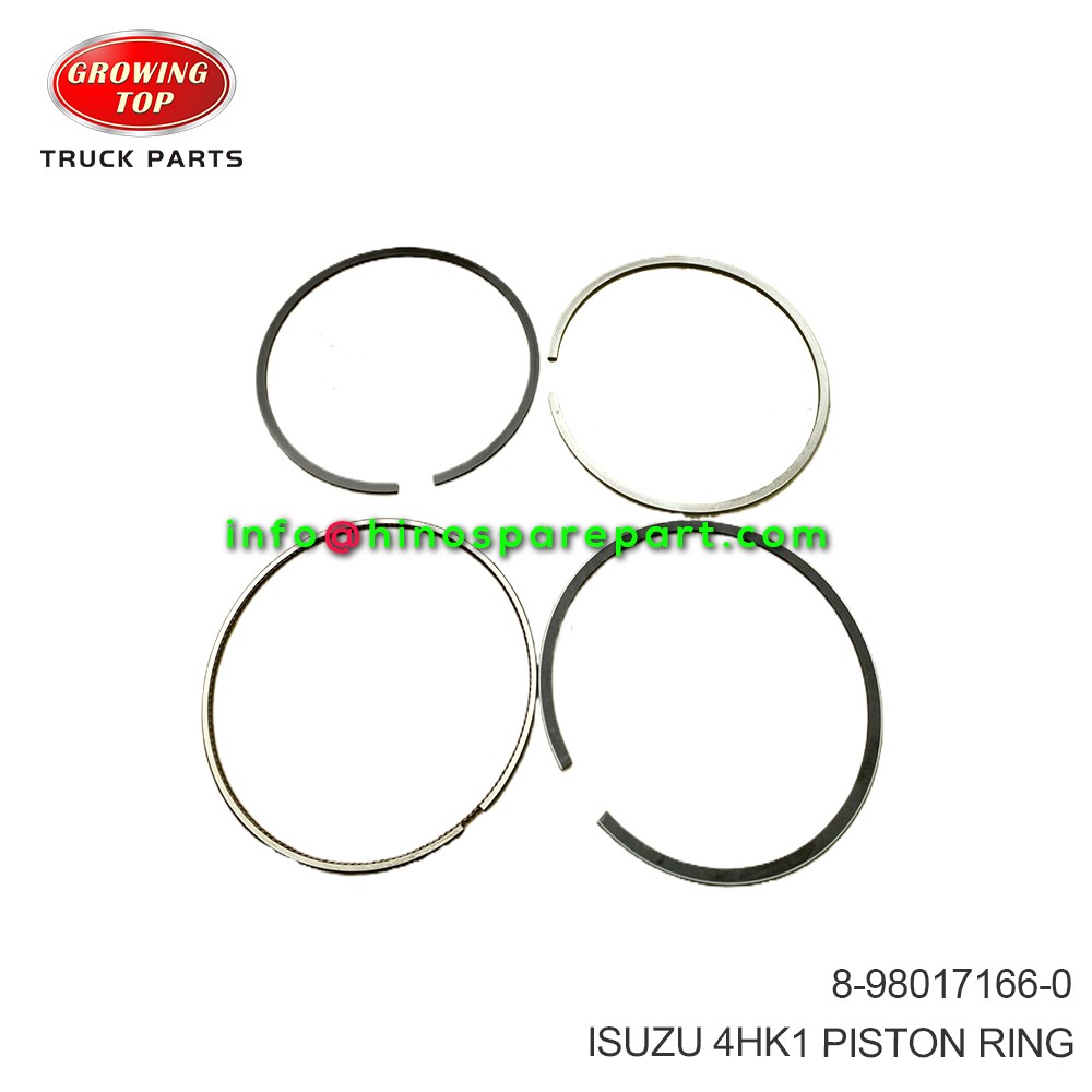 ISUZU 4HK1 PISTON RING 8-98017166-0