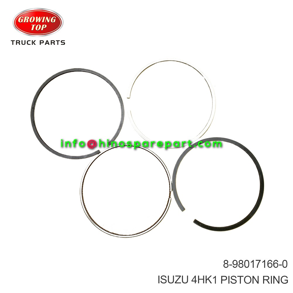 ISUZU 4HK1 PISTON RING 8-98017166-0