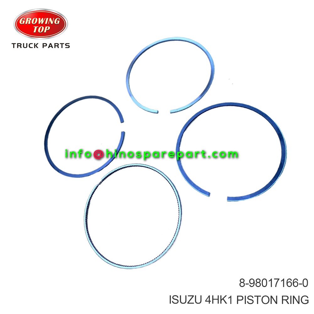 ISUZU 4HK1 PISTON RING 8-98017166-0