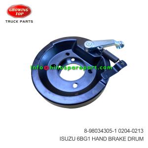 ISUZU 6BG1 HAND BRAKE DRUM 8-98034305-1