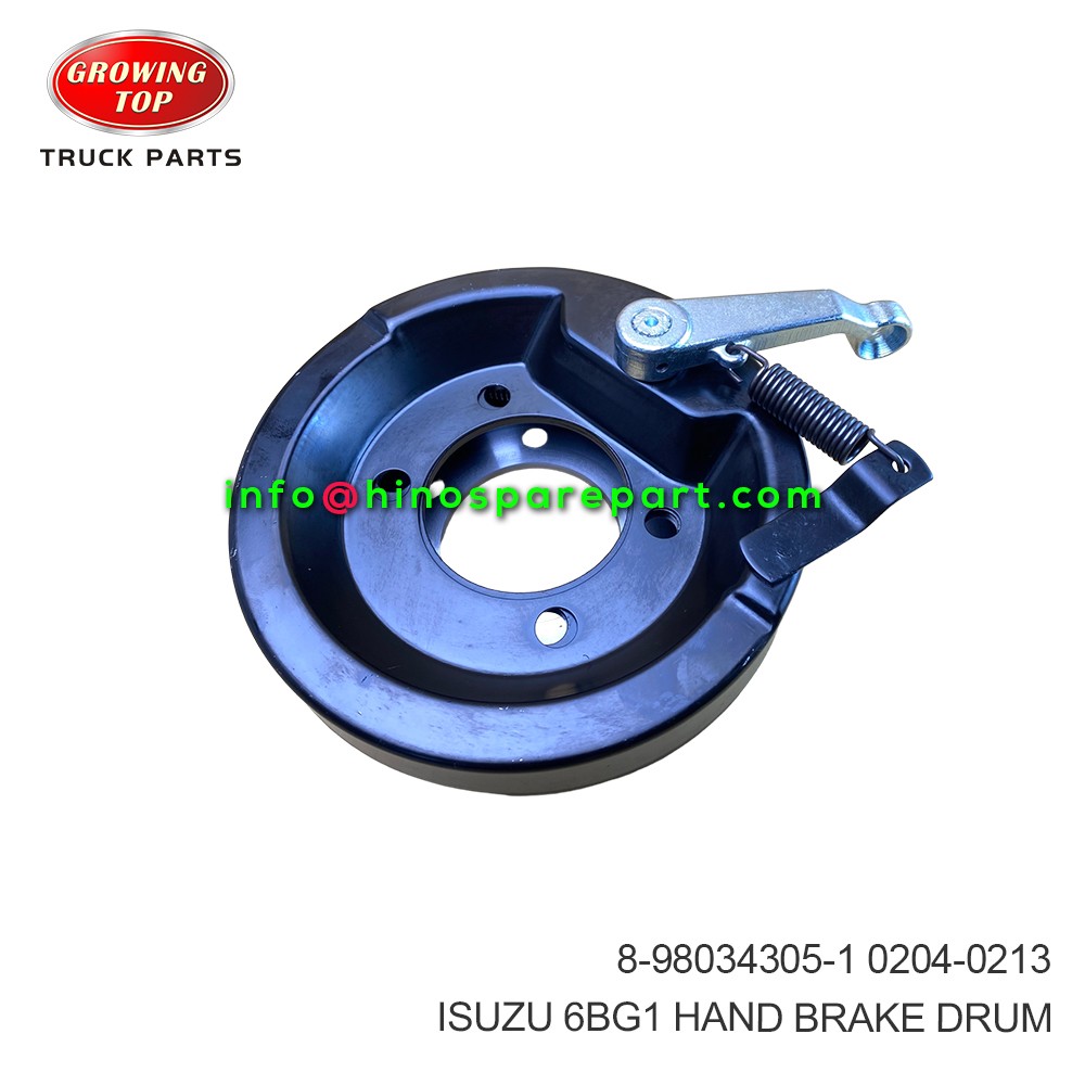 ISUZU 6BG1 HAND BRAKE DRUM 8-98034305-1