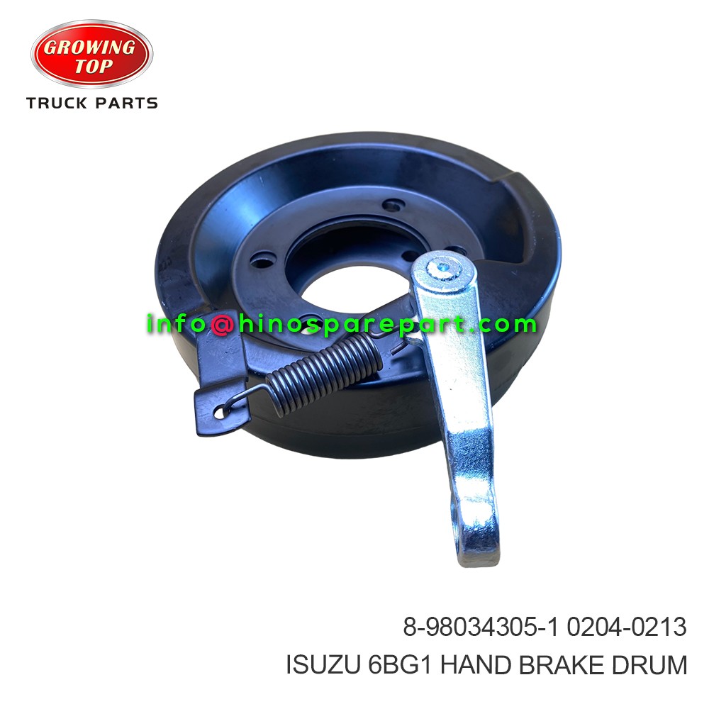 ISUZU 6BG1 HAND BRAKE DRUM 8-98034305-1