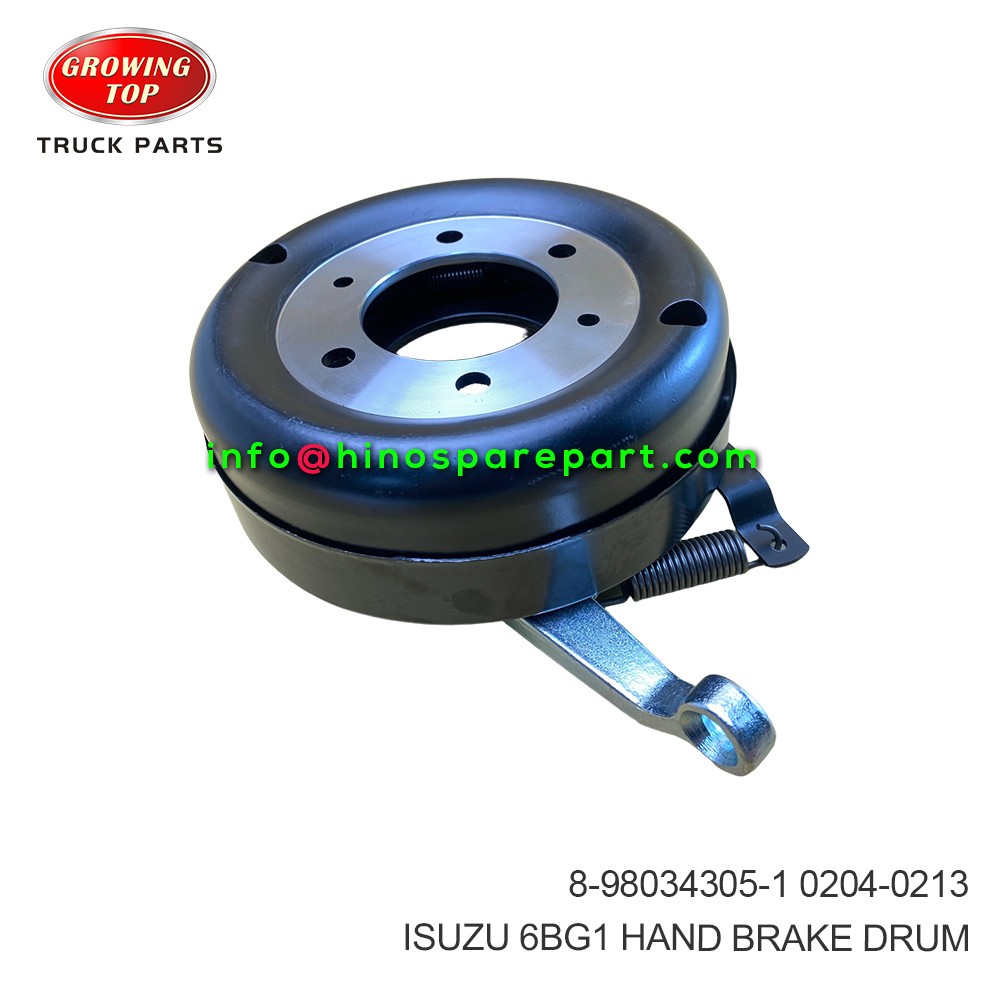 ISUZU 6BG1 HAND BRAKE DRUM 8-98034305-1