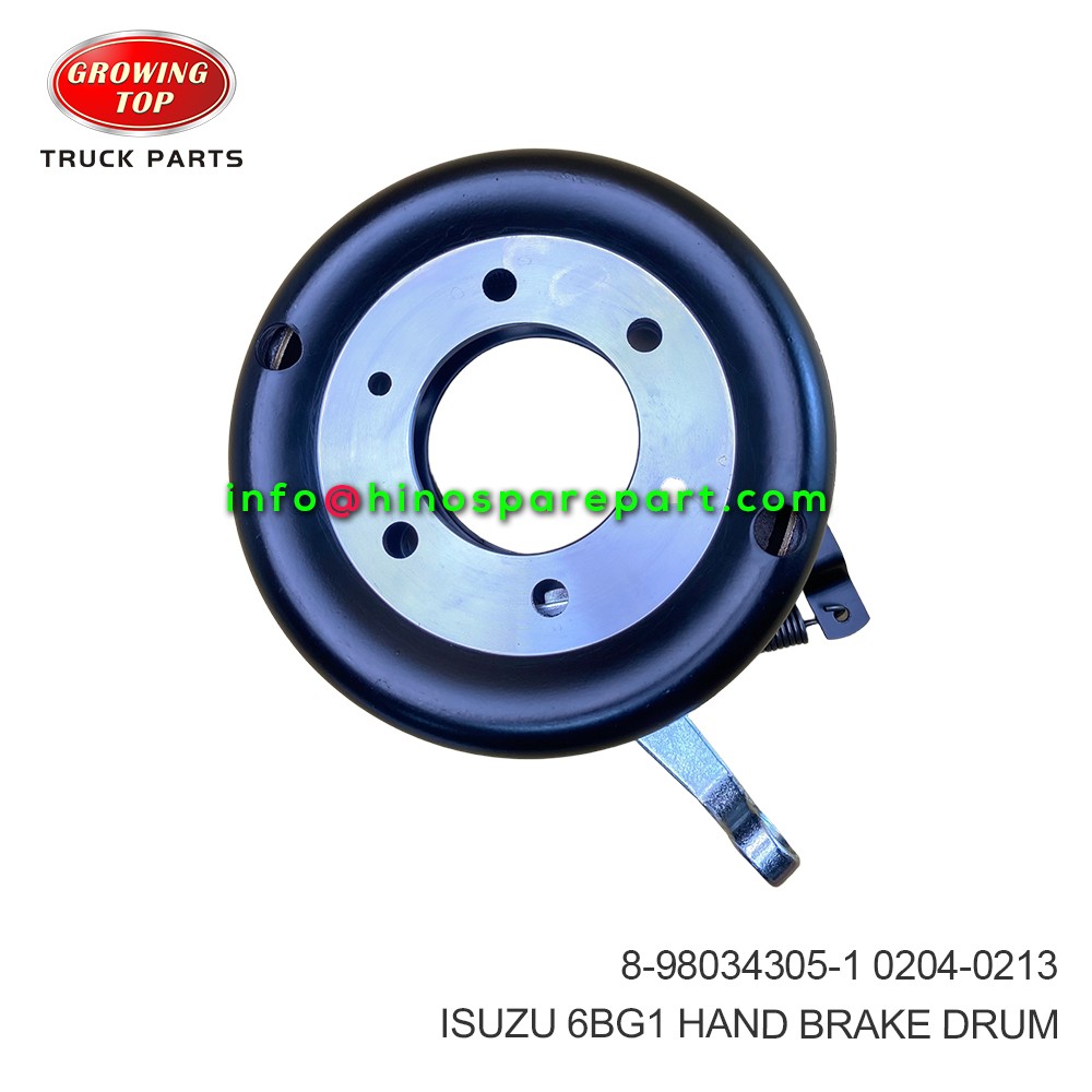 ISUZU 6BG1 HAND BRAKE DRUM 8-98034305-1