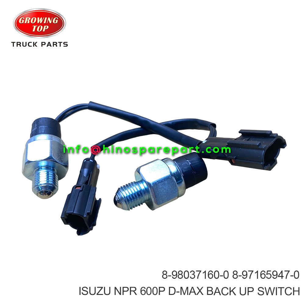 ISUZU NPR 600P D-MAX BACK UP SWITCH 8-98037160-0
