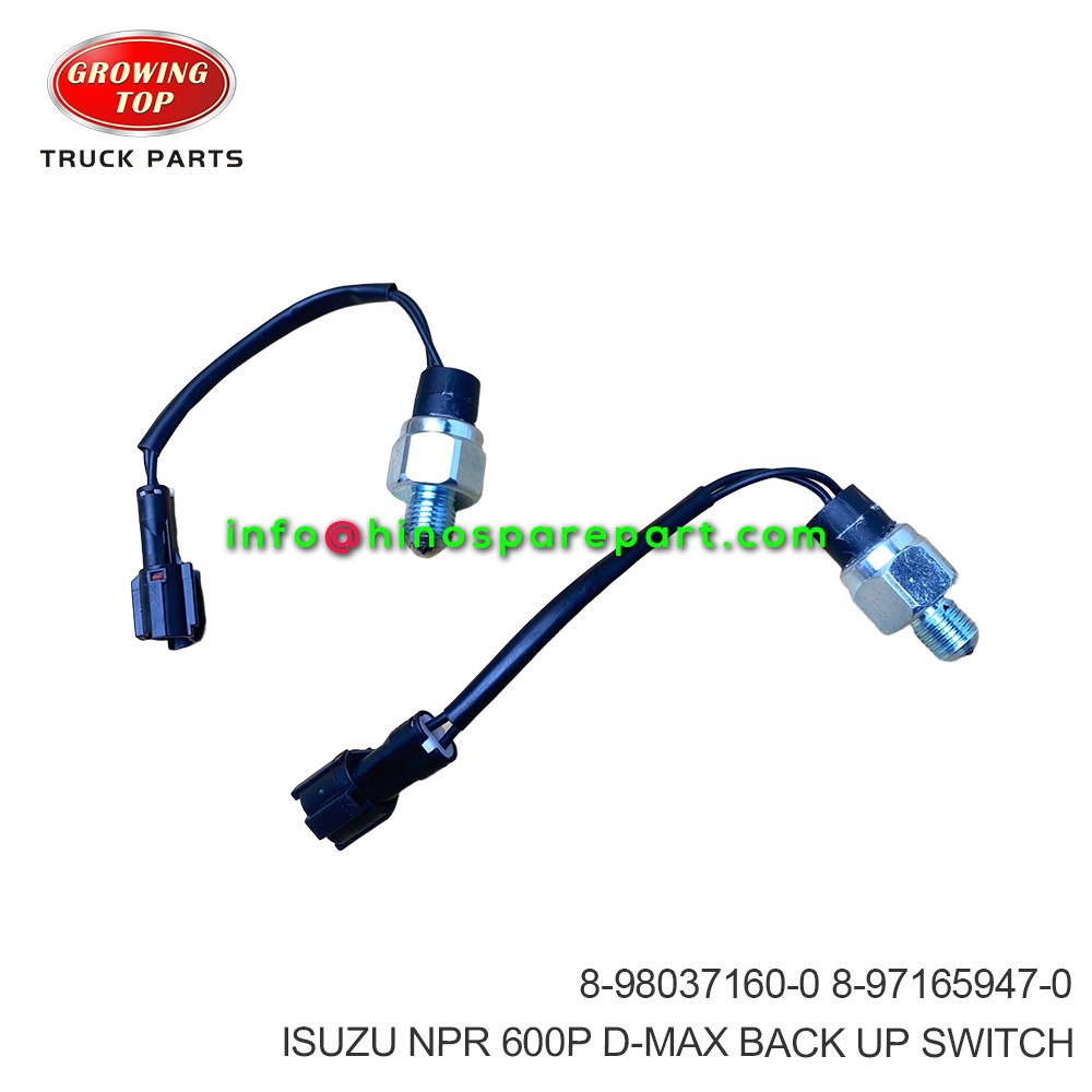 ISUZU NPR 600P D-MAX BACK UP SWITCH 8-98037160-0