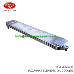 ISUZU 6HK1 ELEMENT OIL COOLER 8-98062207-0