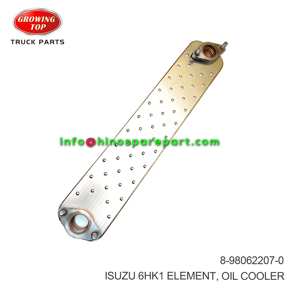 ISUZU 6HK1 ELEMENT OIL COOLER 8-98062207-0