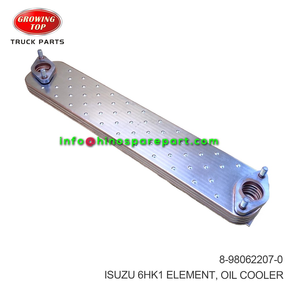 ISUZU 6HK1 ELEMENT OIL COOLER 8-98062207-0