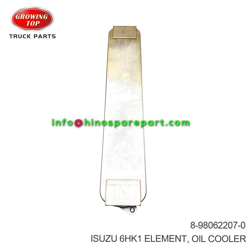 ISUZU 6HK1 ELEMENT OIL COOLER 8-98062207-0