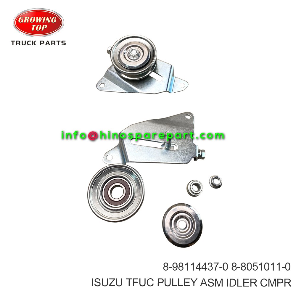 ISUZU TFUC PULLEY ASM IDLER CMPR 8-98114437-0