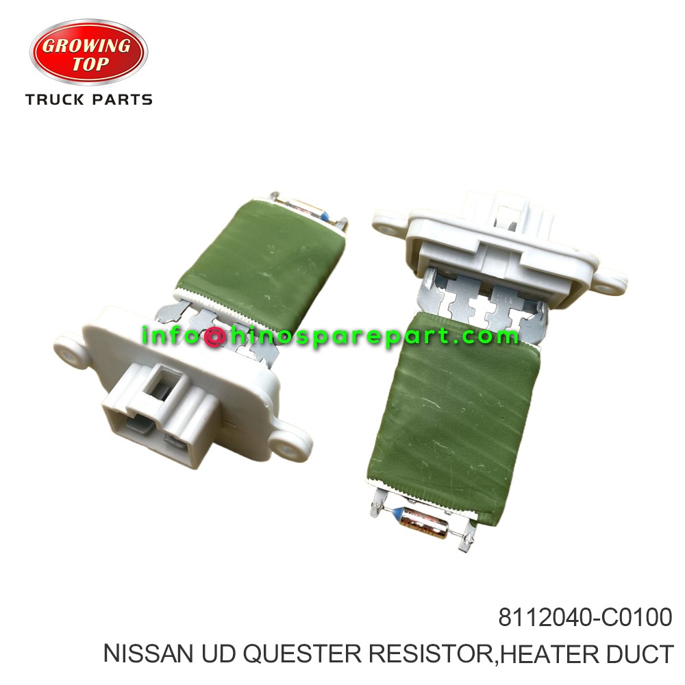 NISSAN UD QUESTER RESISTOR HEATER DUCT 8112040-C0100