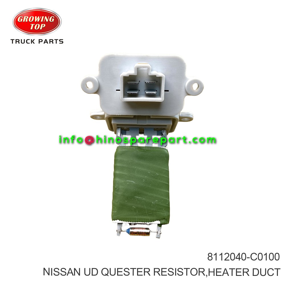 NISSAN UD QUESTER RESISTOR HEATER DUCT 8112040-C0100