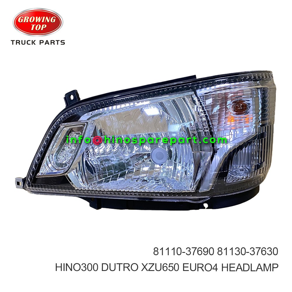 HINO300 DUTRO XZU650 EURO4  HEADLAMP 81150-37690 LH