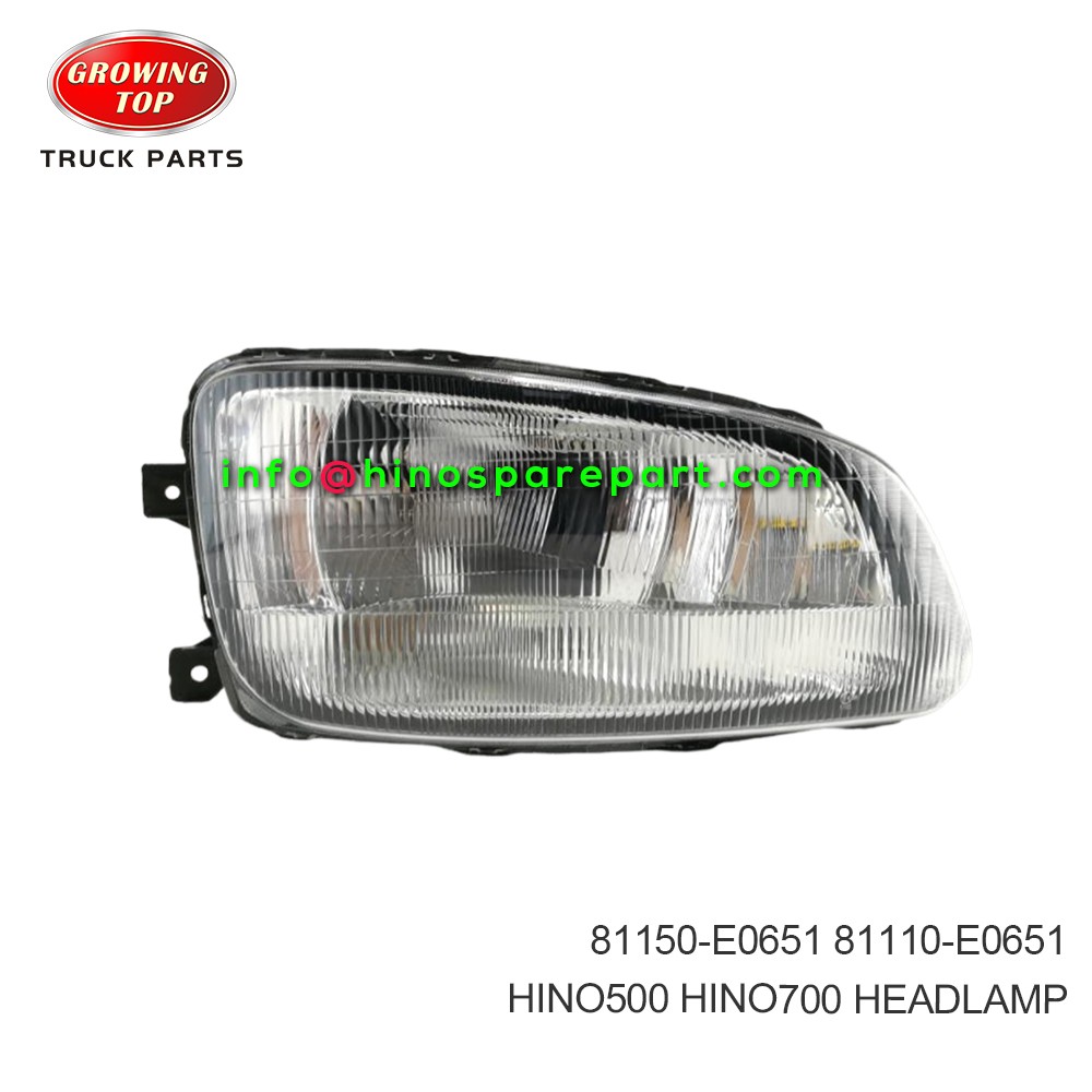 HINO500/700 HEADLAMP 81150-E0651 81110-E0651