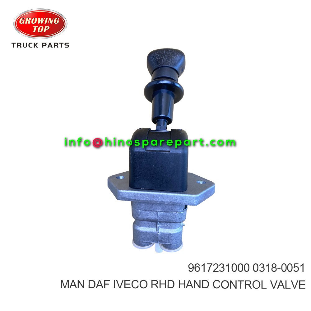 MAN DAF IVECO RHD HAND CONTROL VALVE 9617231000